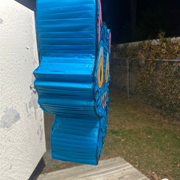 Vibrant Blue Cat Piñata for Parties - Picture 8 of 9